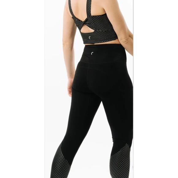 Zyia Active Girls Night Out Printed High Rise Leggings Size 6 8 - Picture 3 of 11